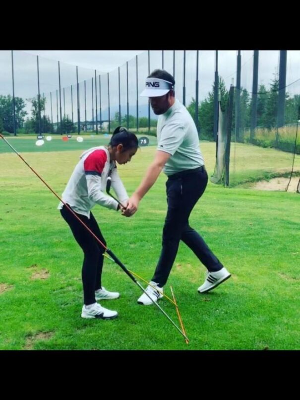 Ian Davison teaching a student